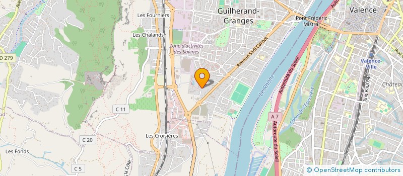 localisation de l'entreprise CACHARLOU  GUILHERAND-GRANGES