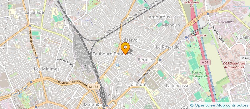 localisation de l'entreprise CACHARO à TOULOUSE