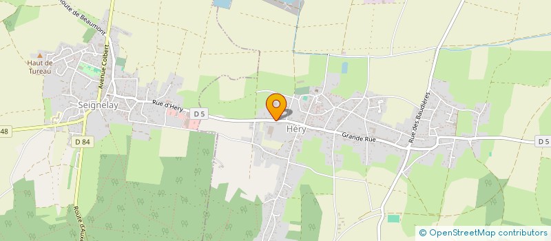 localisation de l'entreprise CACHAT  HERY