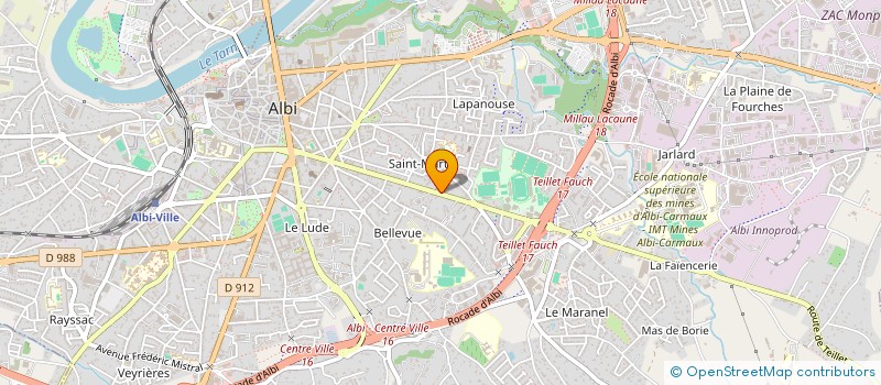 localisation de l'entreprise CACHAZOLE à ALBI