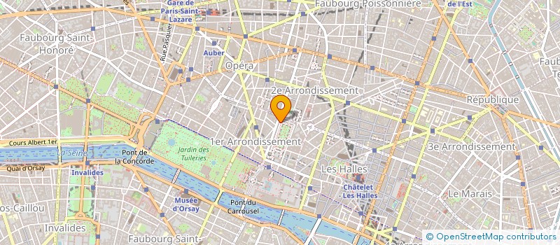 localisation de l'entreprise CACHE COEUR à PARIS