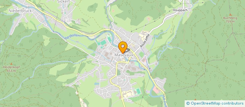 localisation de l'entreprise CACHE NE'N' OEIL  MASEVAUX-NIEDERBRUCK