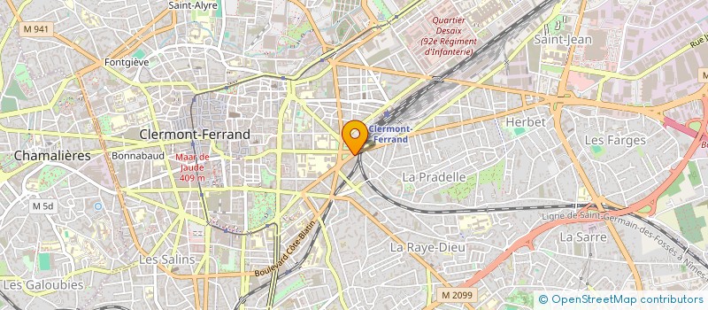 localisation de l'entreprise CACHOLAGNE 3  CLERMONT-FERRAND