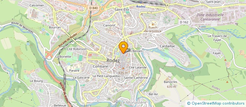 localisation de l'entreprise CACHOU  RODEZ