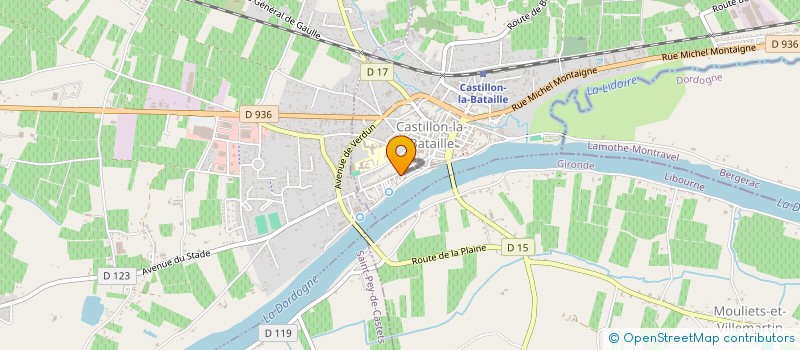 localisation de l'entreprise CACHOU  CASTILLON-LA-BATAILLE