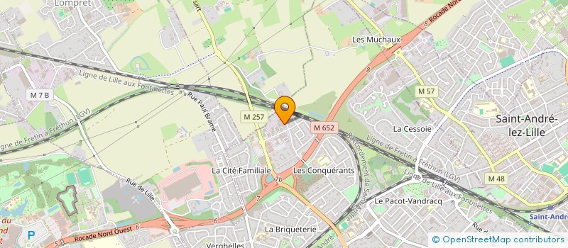 localisation de l'entreprise CACHOU à LAMBERSART