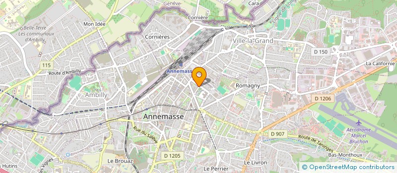 localisation de l'entreprise CACHOUX à ANNEMASSE
