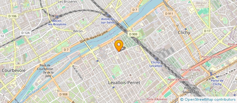 localisation de l'entreprise CACIIS à LEVALLOIS-PERRET
