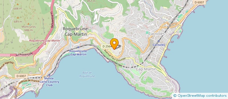 localisation de l'entreprise CACIMBA CAPITAL à ROQUEBRUNE CAP MARTIN
