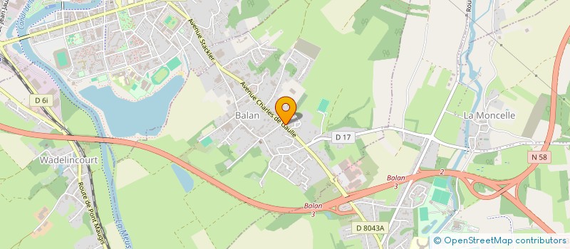localisation de l'entreprise CACN à BALAN