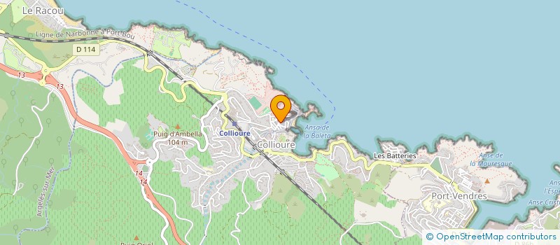 localisation de l'entreprise CACOBEACH  COLLIOURE