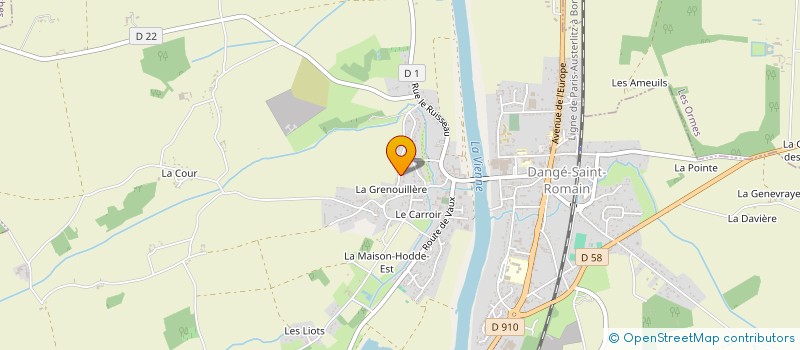 localisation de l'entreprise CACOMACE à DANGE-SAINT-ROMAIN