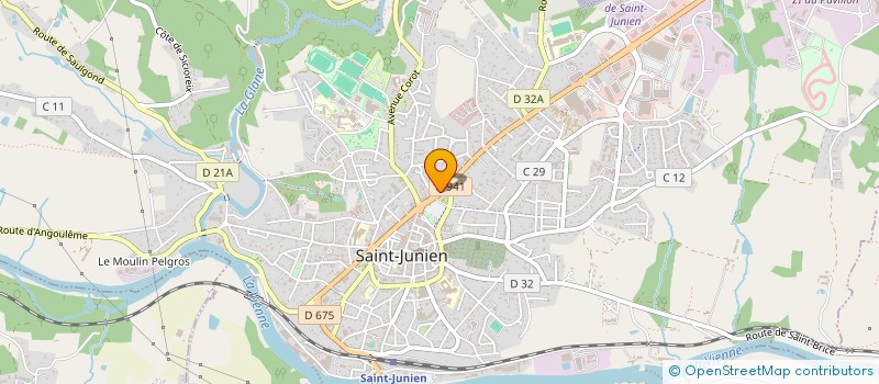 localisation de l'entreprise CACP à SAINT-JUNIEN