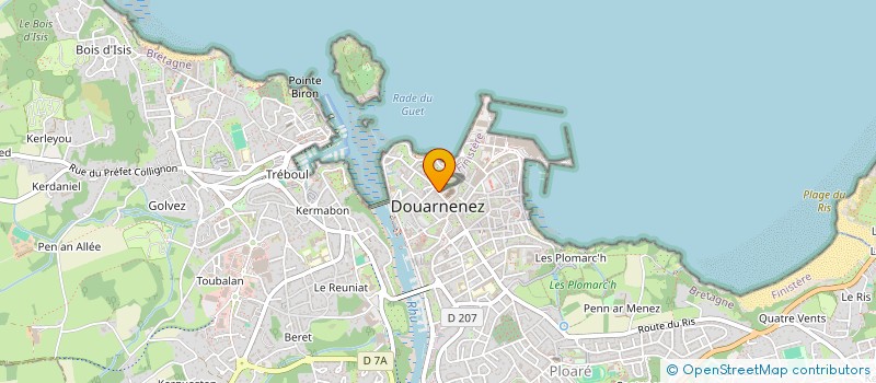 localisation de l'entreprise CACRI  DOUARNENEZ