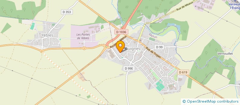 localisation de l'entreprise CACT  GUIGNES