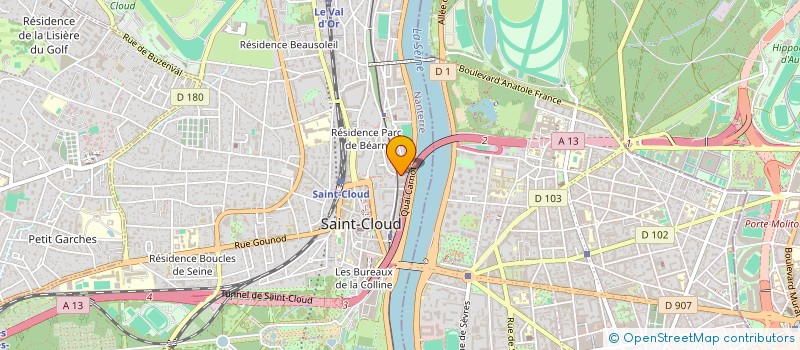 localisation de l'entreprise CACTIF SOCIETE CIVILE à SAINT CLOUD