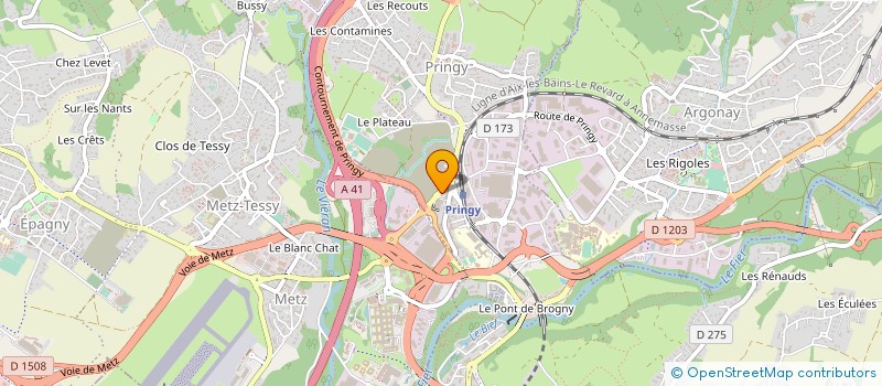 localisation de l'entreprise CACTU à EPAGNY METZ-TESSY