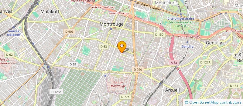 localisation de l'entreprise CACTUS à MONTROUGE