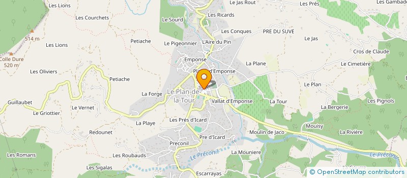 localisation de l'entreprise CACTUS à SAINTE-MAXIME