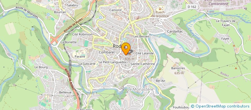 localisation de l'entreprise CACTUS à RODEZ