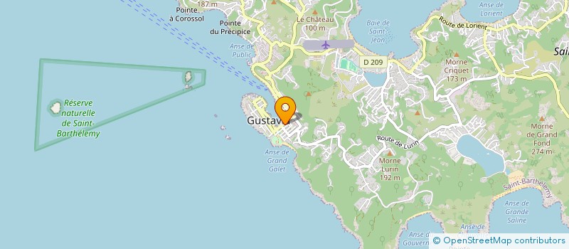 localisation de l'entreprise CACTUS à SAINT-BARTHELEMY
