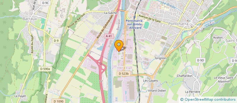 localisation de l'entreprise CACTUS à PONTCHARRA