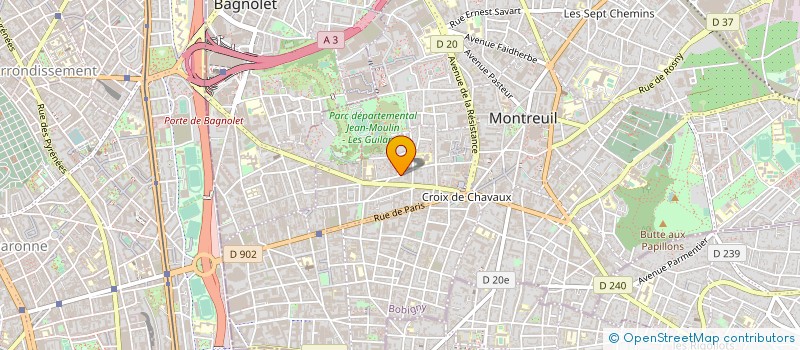 localisation de l'entreprise CACTUS  MONTREUIL