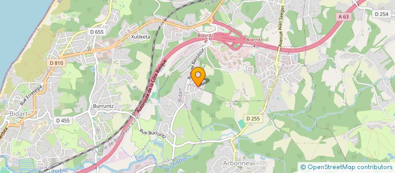 localisation de l'entreprise CACTUS  BIDART