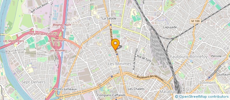 localisation de l'entreprise CACTUS DANSE ET PILATES à TOULOUSE