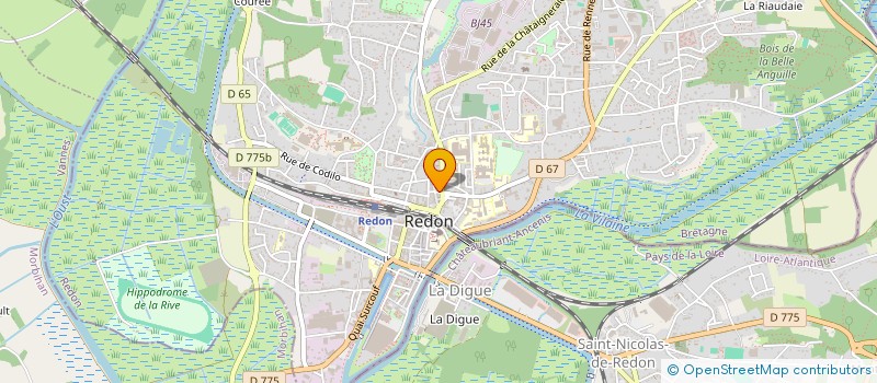 localisation de l'entreprise CACTUS EDITION  REDON