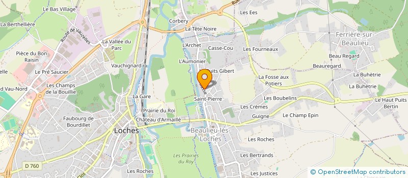 localisation de l'entreprise CACTUS ET CATAPLASMES  BEAULIEU-LES-LOCHES