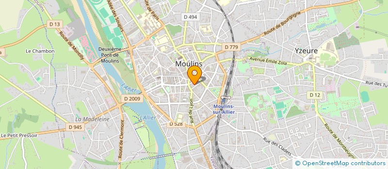 localisation de l'entreprise CACTUS ET PAPYRUS à MOULINS