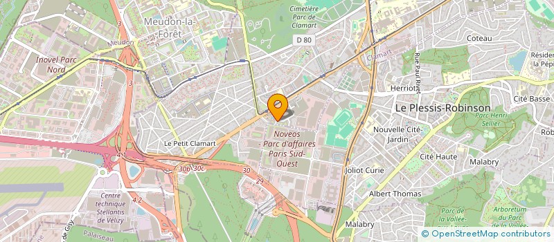 localisation de l'entreprise CACTUS IT à CLAMART