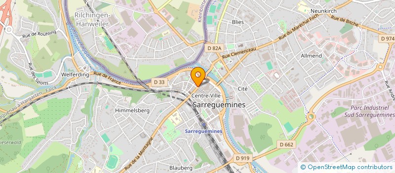 localisation de l'entreprise CACTUS SARL à SARREGUEMINES