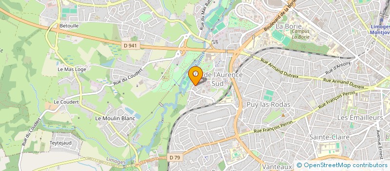 localisation de l'entreprise CACTUS87 à LIMOGES