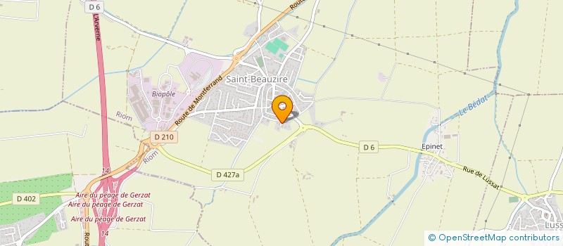 localisation de l'entreprise CACTUSPRO à SAINT-BEAUZIRE