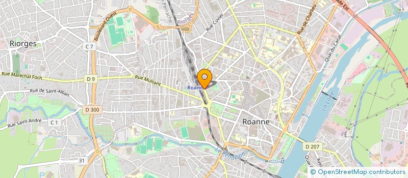 localisation de l'entreprise CACVA à ROANNE
