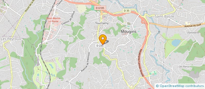 localisation de l'entreprise CACVAT à MOUGINS