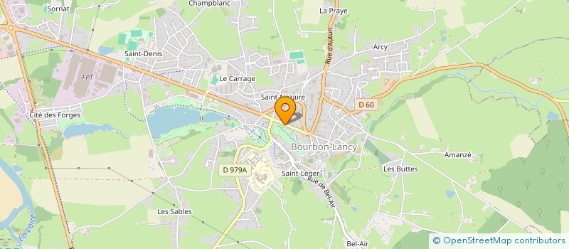 localisation de l'entreprise CACY  BOURBON-LANCY