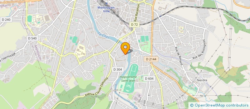 localisation de l'entreprise CAD à MONTLUCON
