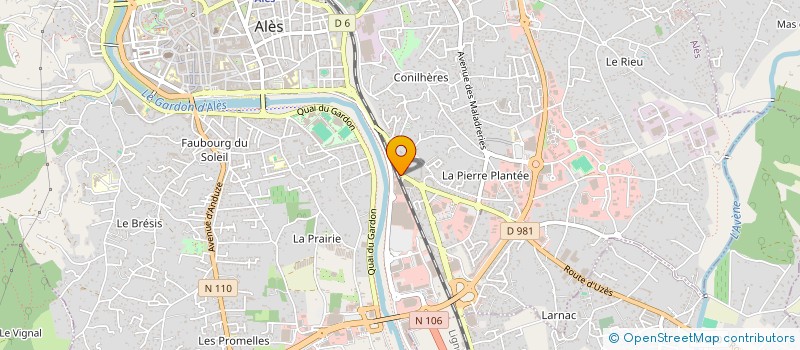 localisation de l'entreprise CAD  ALES