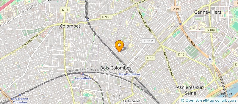 localisation de l'entreprise CAD à BOIS-COLOMBES