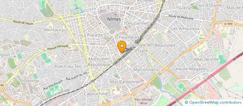 localisation de l'entreprise CAD  NIMES