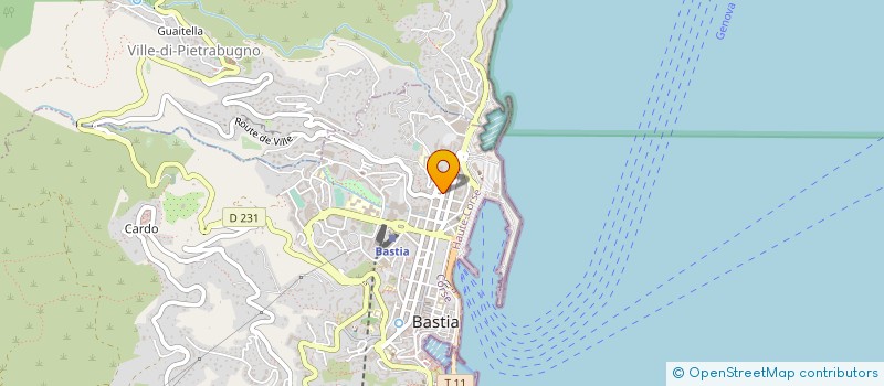 localisation de l'entreprise CAD - COURS A DOMICILE à BASTIA