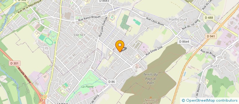 localisation de l'entreprise CAD IMMO  HAILLICOURT