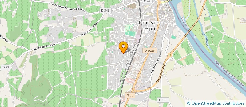 localisation de l'entreprise CAD IMMO  PONT-SAINT-ESPRIT