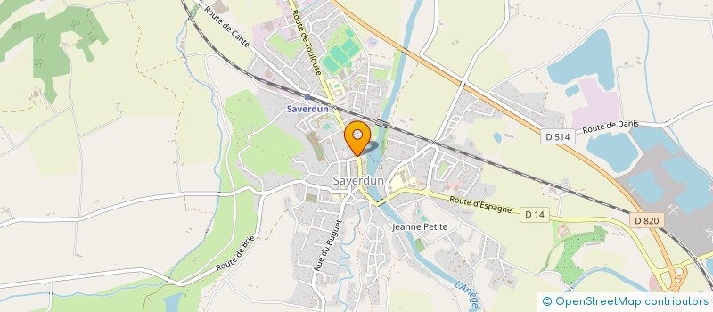localisation de l'entreprise CAD IMMO à SAVERDUN