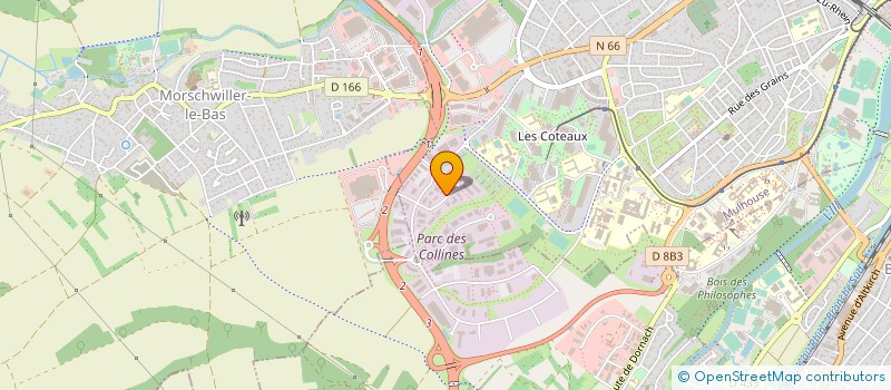 localisation de l'entreprise CAD'INDUS à MULHOUSE