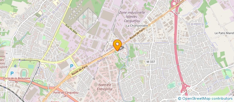localisation de l'entreprise CAD OUEST à NANTES
