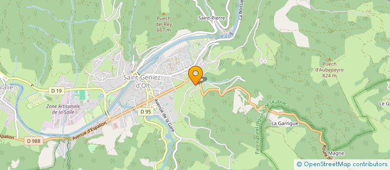 localisation de l'entreprise CAD ROUTE ST-LAURENT  SAINT GENIEZ D'OLT ET D'AUBRAC